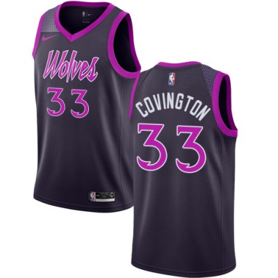 Nike Minnesota Timberwolves #33 Robert Covington Purple NBA Swingman City Edition 201819 Jersey Men's